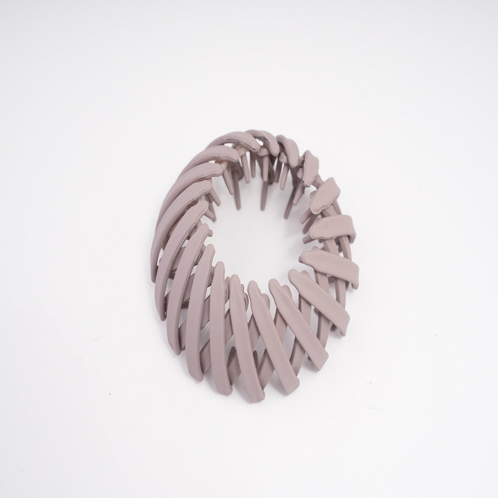 Women's Fashion Simple Frosted Temperament Ponytail Buckle Grasp Clip Headdress