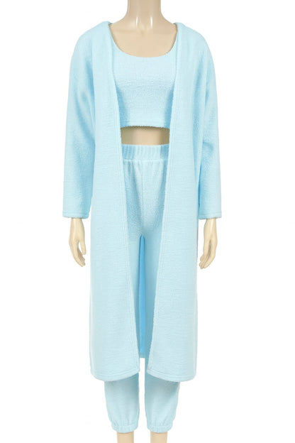 3-Piece Fuzzy Fleece Loungewear Set
